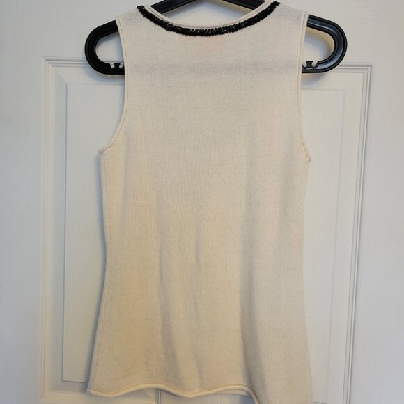 TORY BURCH CASHMERE EMBELISHED WOMENS SWEATER SIZE XS - Picture 6 of 10